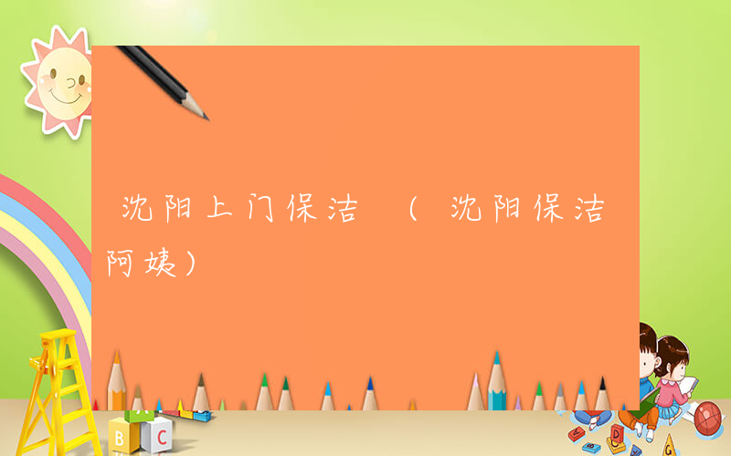 沈阳上门保洁 (沈阳保洁阿姨)